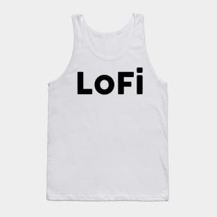 Lofi Black Solo Tank Top